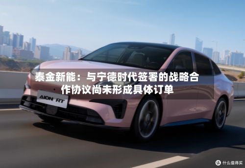 泰金新能：与宁德时代签署的战略合作协议尚未形成具体订单-第1张图片