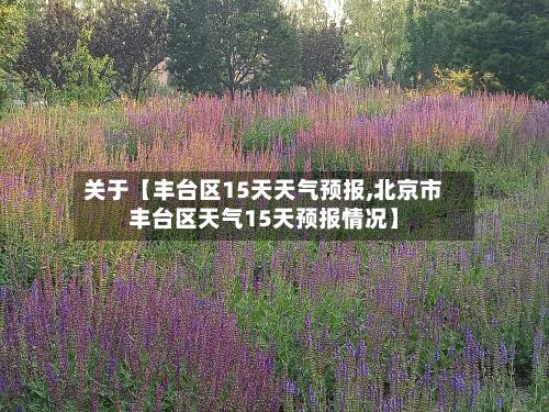 关于【丰台区15天天气预报,北京市丰台区天气15天预报情况】-第1张图片