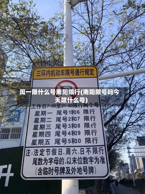 周一限什么号南阳限行(南阳限号吗今天限什么号)-第1张图片