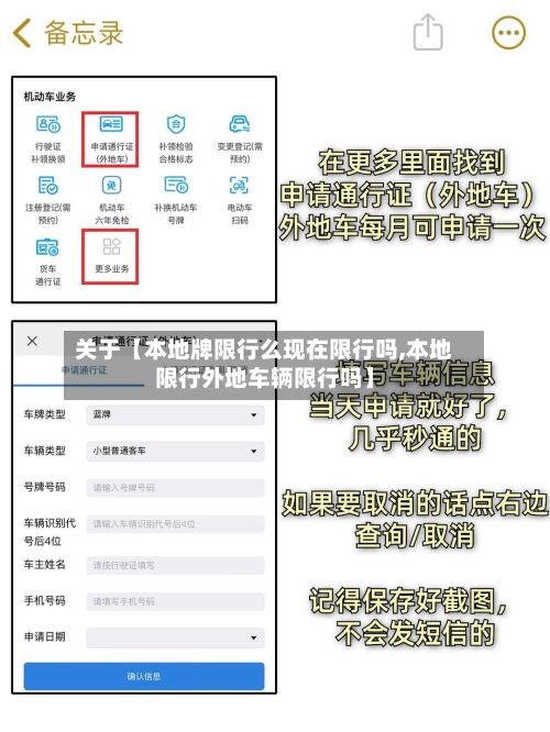 关于【本地牌限行么现在限行吗,本地限行外地车辆限行吗】-第1张图片