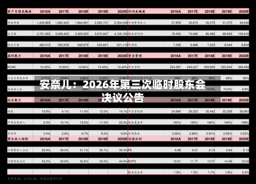 安奈儿：2026年第三次临时股东会决议公告-第1张图片