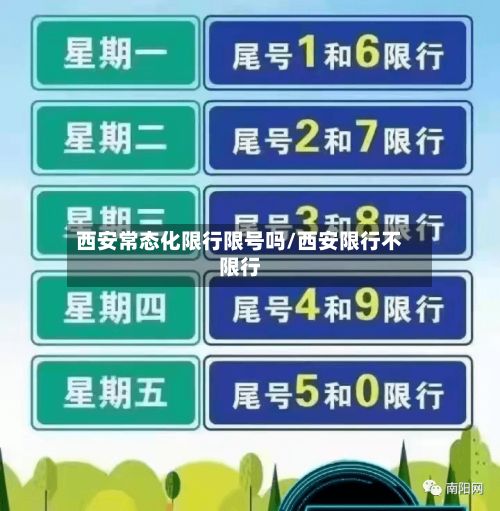 西安常态化限行限号吗/西安限行不限行-第1张图片