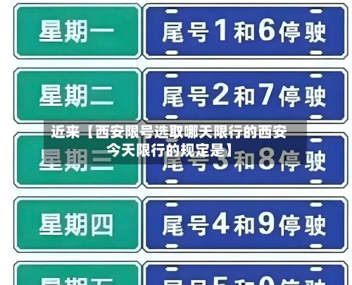 近来【西安限号选取哪天限行的西安今天限行的规定是】-第1张图片