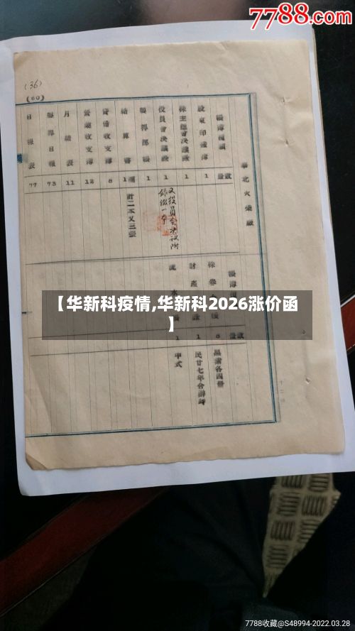 【华新科疫情,华新科2026涨价函】-第1张图片