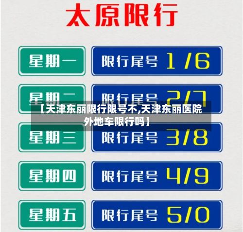 【天津东丽限行限号不,天津东丽医院外地车限行吗】-第1张图片