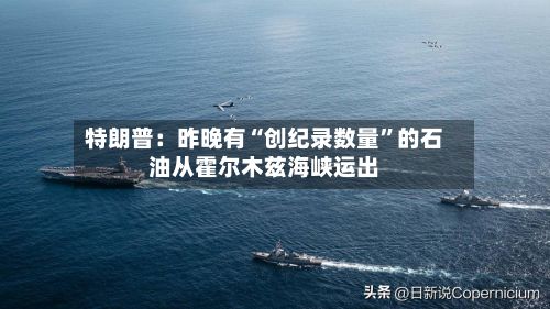 特朗普：昨晚有“创纪录数量	”的石油从霍尔木兹海峡运出-第1张图片